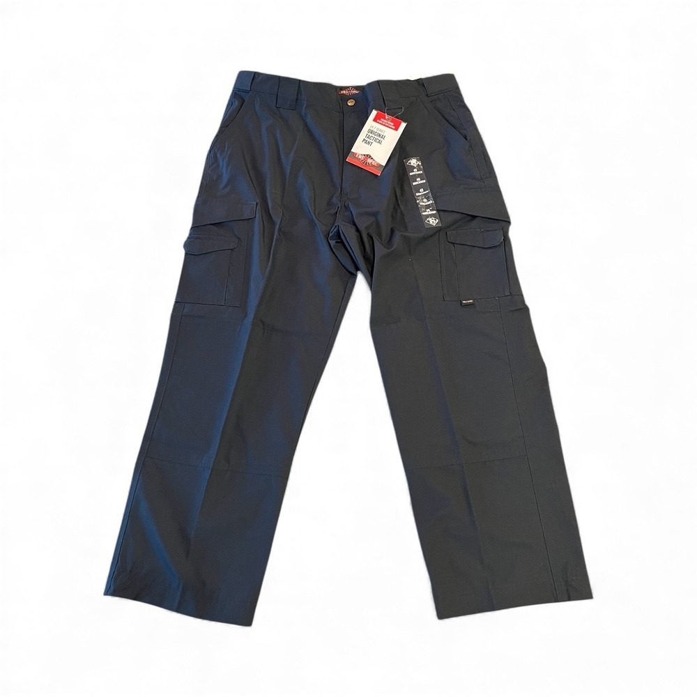NWT Tru-Spec 24-7 Series Original Tacticak Pant Mens 40 Navy Cargo Unhemmed‎